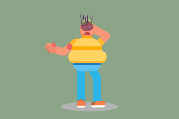A Character of Confused Kid Graphics & Illustrations Review
