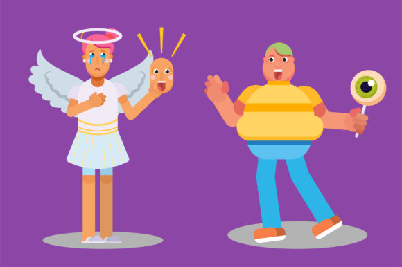 An Angel and a Boy: Graphics & Illustrations for Designers