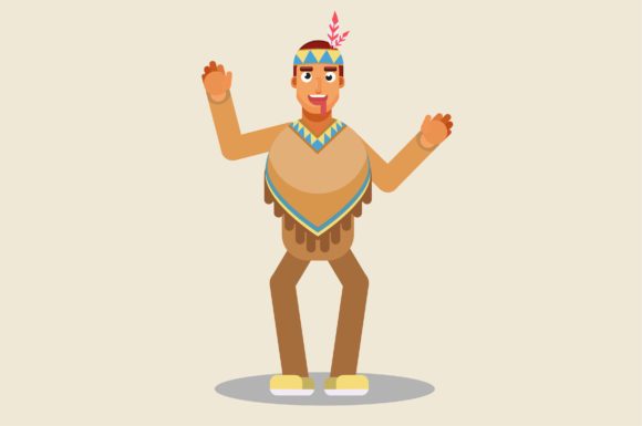 Character of Funny Indian Graphics and Illustrations