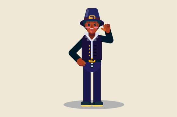 Characters of Joyful Farmer Graphics and Illustrations