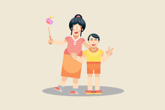 Characters of Taking a Picture Family Graphics Review