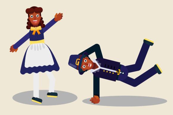 Characters of Thanksgiving - Cute Couple