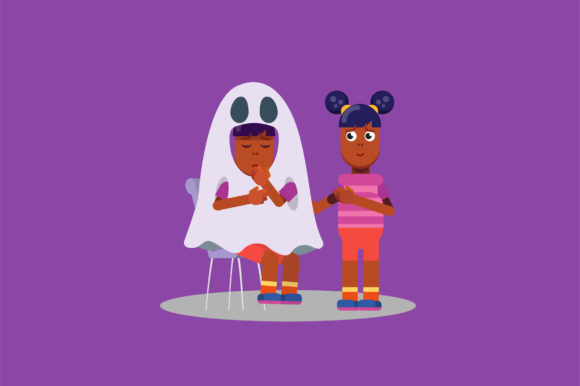 Characters of Tired Twins - Halloween Graphics and Illustrations