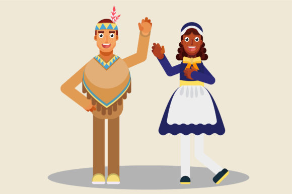 Cute Thanksgiving Characters for You: Graphics and Illustrations