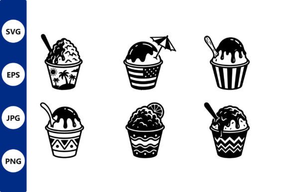 Dessert Cup Icons Set: Graphics & Illustrations Review