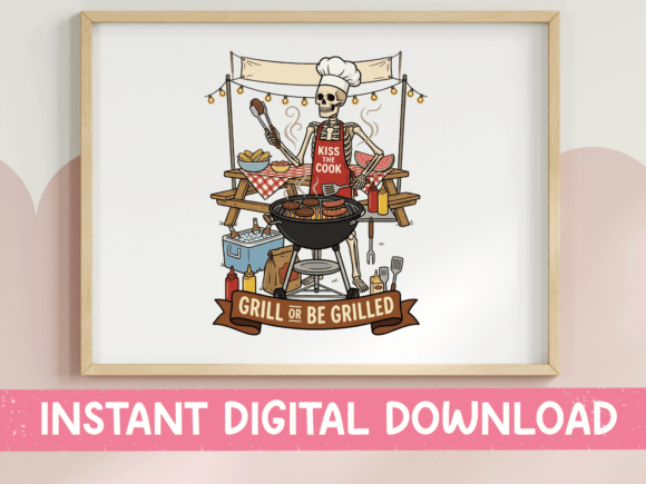 Grill or Be Grilled BBQ Skeleton – A Designer's Take