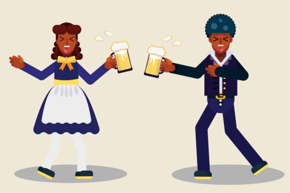 Joyful Thanksgiving Character - Colorful Graphics and Illustrations