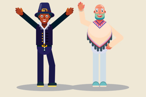 Thanksgiving Characters - Funny Boy Graphics