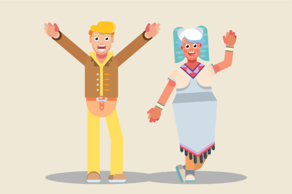 Thanksgiving Characters: Graphics and Illustrations for Creative Design
