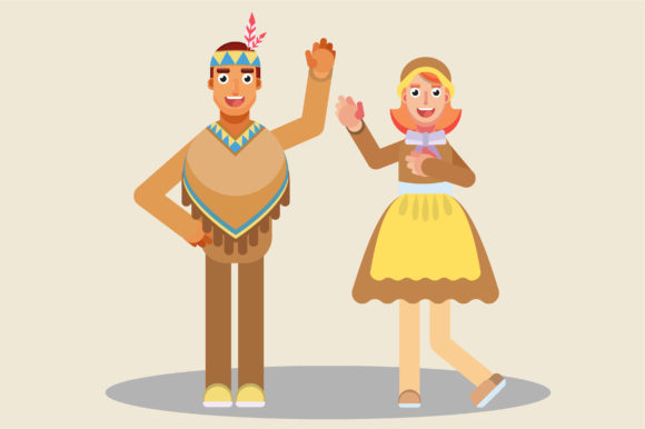 Thanksgiving Characters - Greet Teen Graphics and Illustrations
