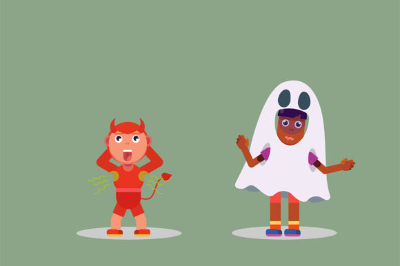 Unique Halloween Characters Graphics & Illustrations